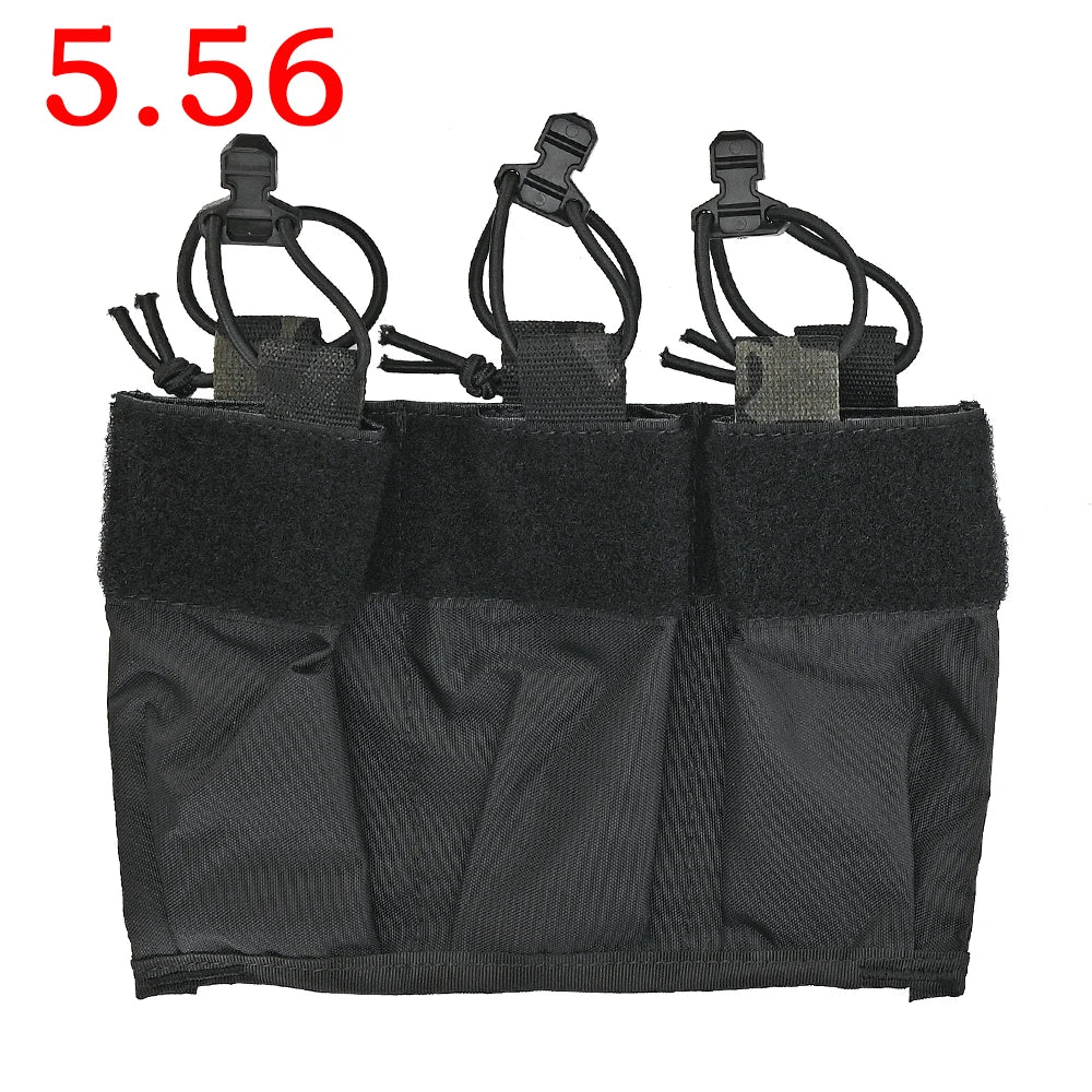 556 762 Triple Magazine Pouch Kangaroo Insert M4 AR Magazines Hunting Bag For DOPE Front Flap FCPC V5 Plate Carrier