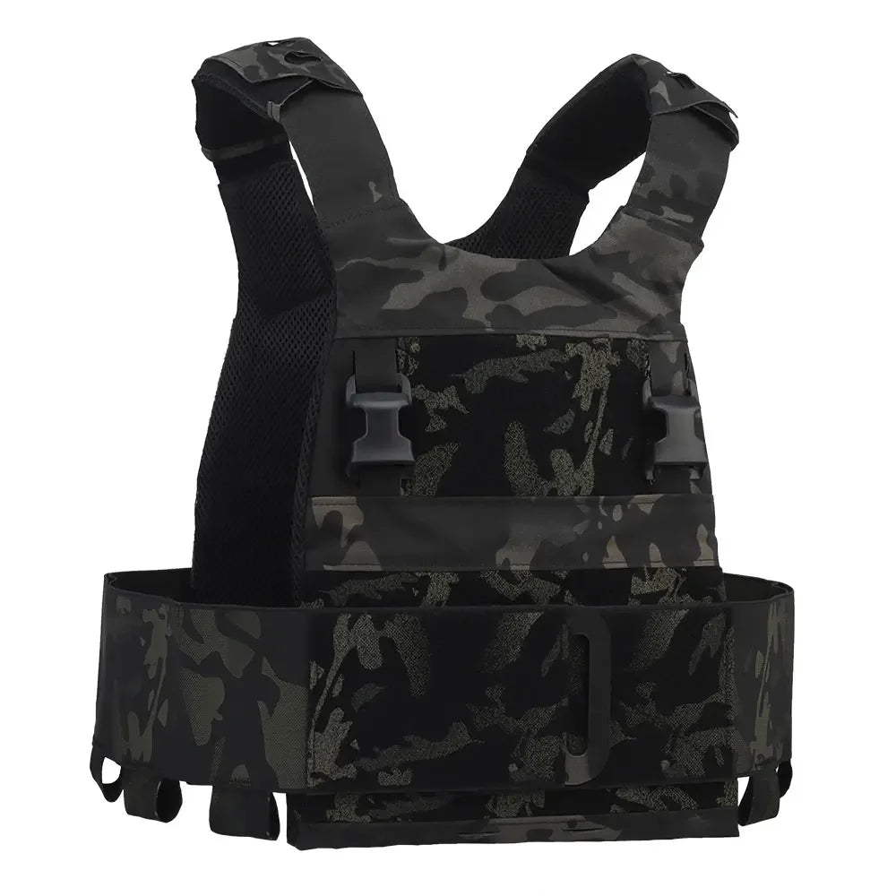 Tactical Vest FCPC Minimalistic Multi-Mission Plate Carrier Ferro Style Slickster Lightweight Airsoft V5 Vest with 25MM Clasp