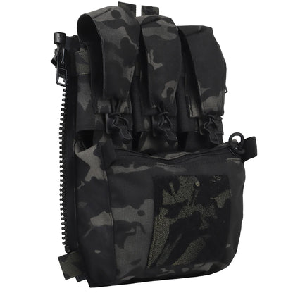 Assault Adapt Banger Back Panel Zip On Rear Pack Tactical Vest FCPC V5 Plate Carrier Accessories Bag GP Pouch Multitools Pocket