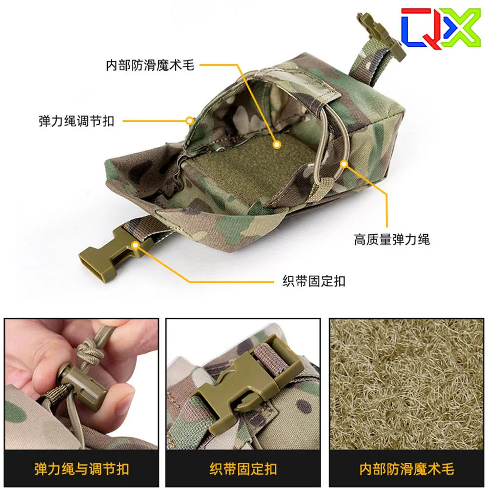 QX Tactical Frag Pouch MOLLE Multi-Function Tool Pouch Belt Storage Pouch Outdoor Hunting Accessories Gear Pack