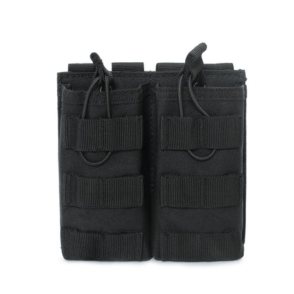 Tactical Magazine Pouch, MOLLE Double Mag Pouches for M4 M16，Outdoor Walkie-Talkie Bag Large Capacity Sundries Storage Bag
