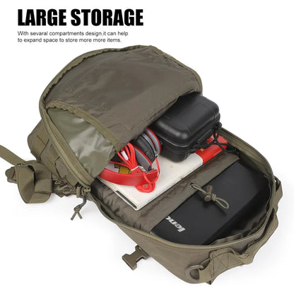 LQARMY Small Waterproof Travel Outdoor Tactical Backpack Sport Camping Rucksack Molle System for Trekking Fishing Hunting Bags