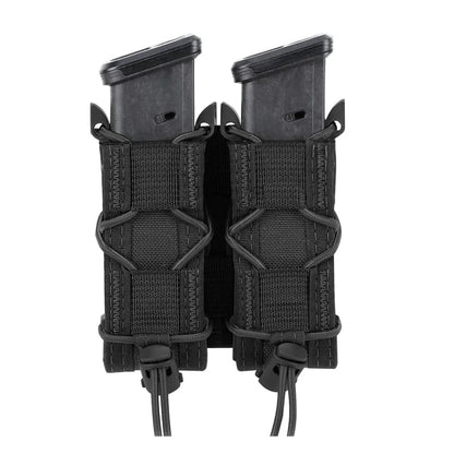 OPHIDIAN 9mm Pistol Double Row Magazine Pouch Molle Mag Holster Hunting Flashlight Holder EDC
