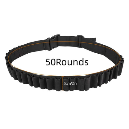 27/30 Rounds Shotgun Bandolier Belt Adjustable Shotgun Shell Carrier Ammo Pouch Holder for 12 Gauge Hunting Accessories