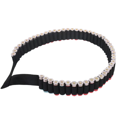 27/30 Rounds Shotgun Bandolier Belt Adjustable Shotgun Shell Carrier Ammo Pouch Holder for 12 Gauge Hunting Accessories