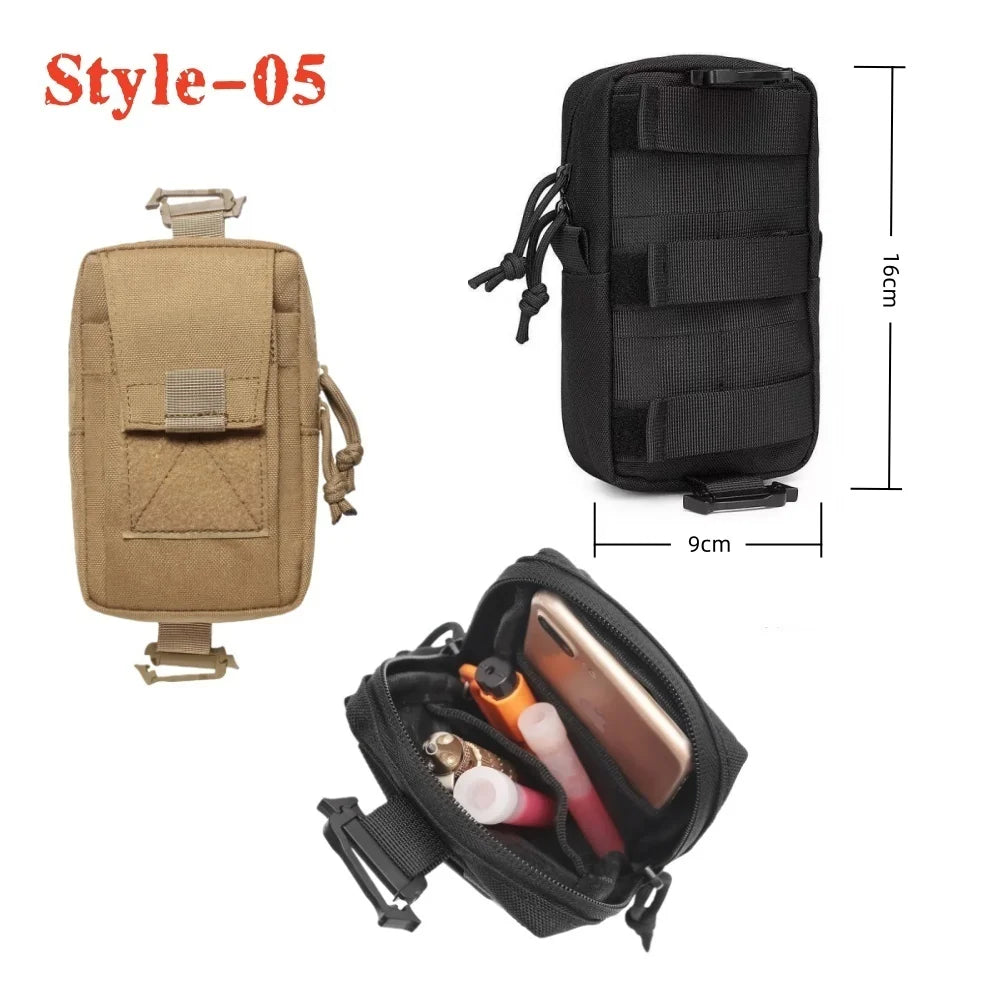 IFAK EDC Bag Tactical Molle Admin Pouch Waist Bag Hunting Vest Emergency Tool Kit Outdoor First Aid Kit Camping Survival Bag
