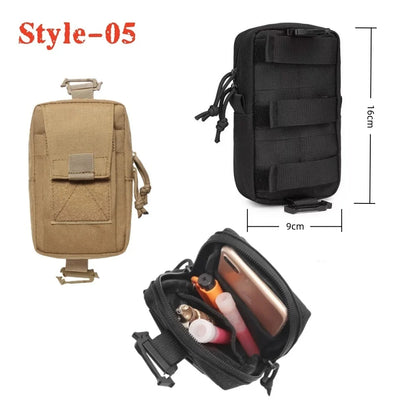 IFAK EDC Bag Tactical Molle Admin Pouch Waist Bag Hunting Vest Emergency Tool Kit Outdoor First Aid Kit Camping Survival Bag