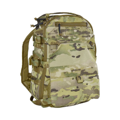 QX Tactical Assault Backpack Multi-Mission Multi-Function Daypack with Beaver Tail Expansion Outdoor Military Hiking Molle Bag
