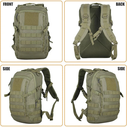 LQARMY Small Waterproof Travel Outdoor Tactical Backpack Sport Camping Rucksack Molle System for Trekking Fishing Hunting Bags