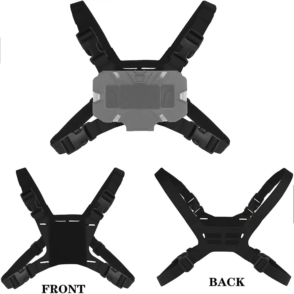 NEW Tactical MOLLE Folding Navigation Board Airsoft Map Case Mobile Phone Holder, Vest Chest Fixed Strap for Airsoft Accessories