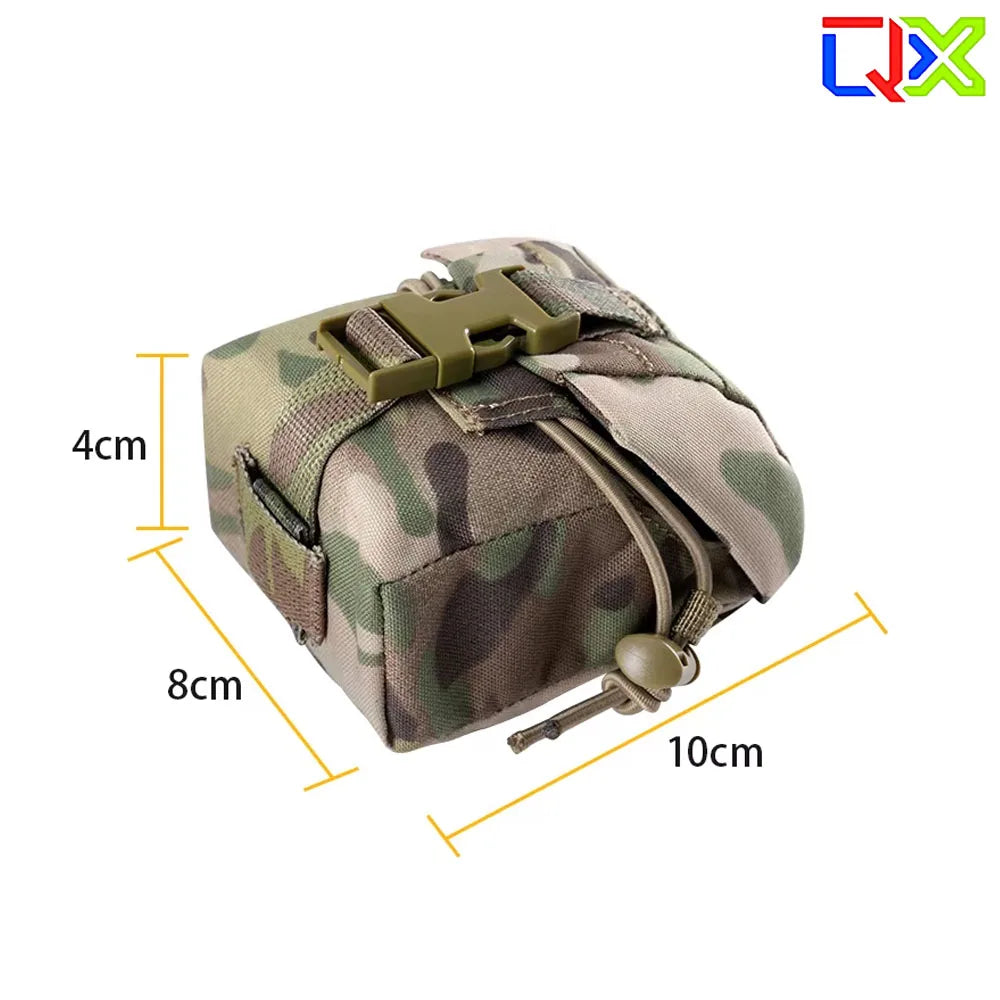 QX Tactical Frag Pouch MOLLE Multi-Function Tool Pouch Belt Storage Pouch Outdoor Hunting Accessories Gear Pack