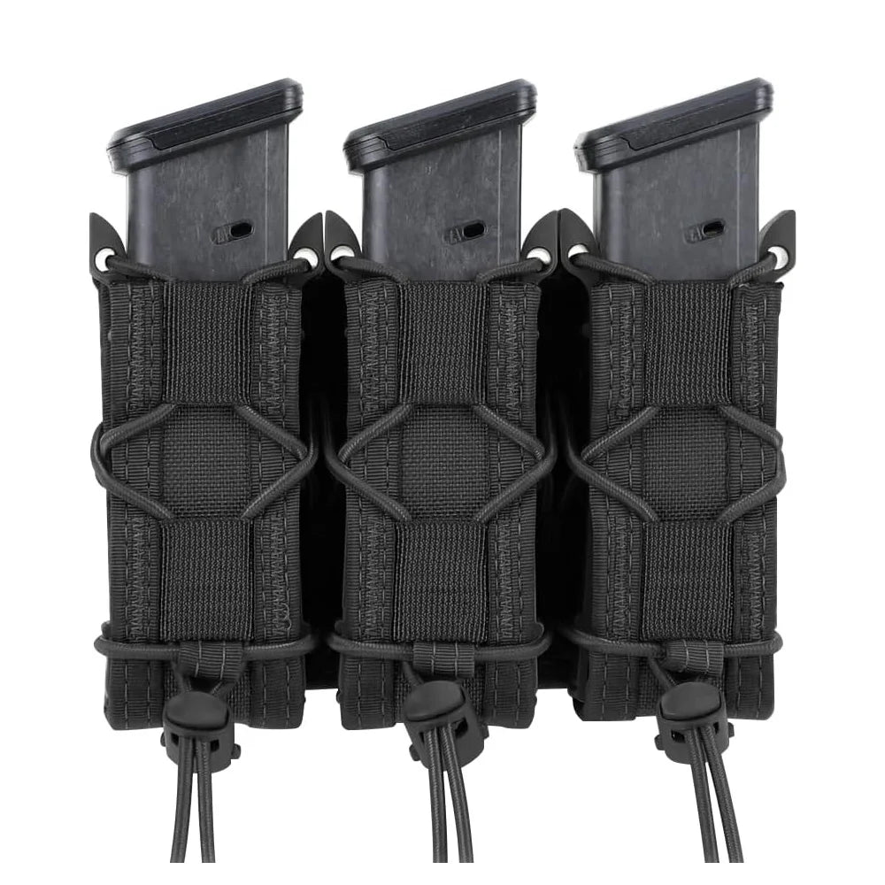 Ophidian 9mm Pistol Double/Triple Stack Magazine Pouch Molle Mag Holster Hunting Flashlight Torch Holder EDC