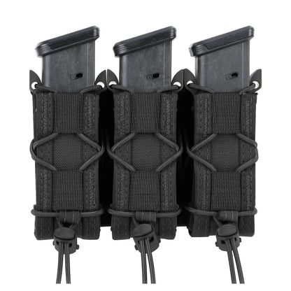 Ophidian 9mm Pistol Double/Triple Stack Magazine Pouch Molle Mag Holster Hunting Flashlight Torch Holder EDC