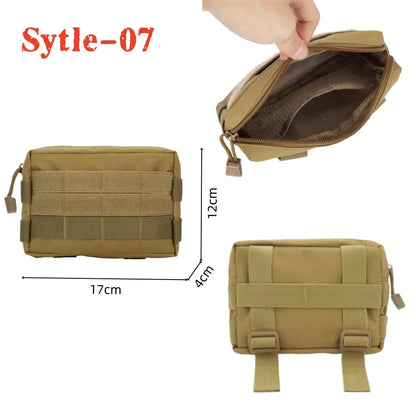 IFAK EDC Bag Tactical Molle Admin Pouch Waist Bag Hunting Vest Emergency Tool Kit Outdoor First Aid Kit Camping Survival Bag