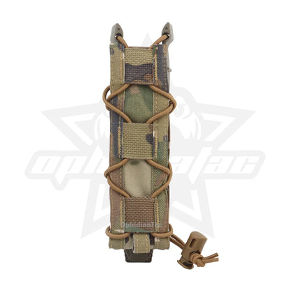 OPHIDIAN Pistol Magazine Pouch Fits MP5/MP7/.45 Long Single MOLLE/PALS Malice Clip Shock Cord 500D Nylon Polymer Side Panels
