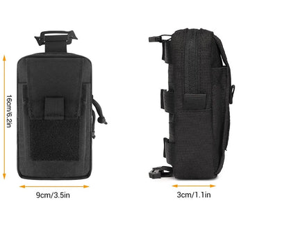 Molle Backpack Strap Bag Phone Holder Outdoor Sports Running Camping Hiking Hunting Accessories Organizer EDC Tool Waist Pouch