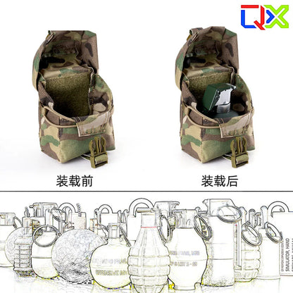 QX Tactical Frag Pouch MOLLE Multi-Function Tool Pouch Belt Storage Pouch Outdoor Hunting Accessories Gear Pack