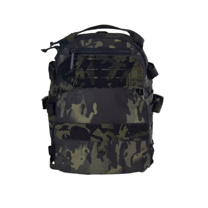 QX Tactical Assault Backpack Multi-Mission Multi-Function Daypack with Beaver Tail Expansion Outdoor Military Hiking Molle Bag