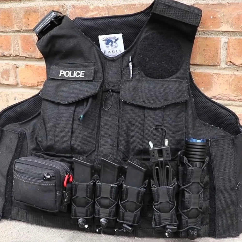 Ophidian 9mm Pistol Double/Triple Stack Magazine Pouch Molle Mag Holster Hunting Flashlight Torch Holder EDC