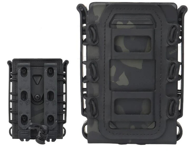 Tactical Magazine Pouch 9 mm Pistol Magazine Pouch Soft Shell Adjustable Hunting Universal Mag Carrier with MOLLE & Belt Clips