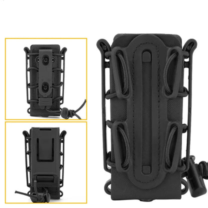 Tactical Magazine Pouch 9 mm Pistol Magazine Pouch Soft Shell Adjustable Hunting Universal Mag Carrier with MOLLE & Belt Clips