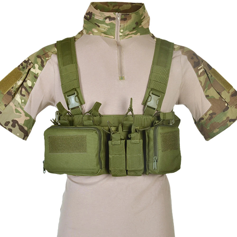 CS Match Wargame TCM  Chest Rig Airsoft Tactical Vest  Pack Magazine Pouch Holster Molle System Waist Men Nylon