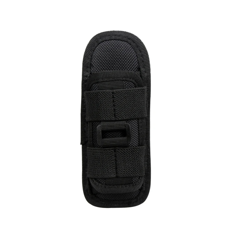 Tactical Flashlight Pouch Belt Torch Bag Durable Hunting Lighting Accessory Survival Kits 360 Degree Holster Rotary Torch Case