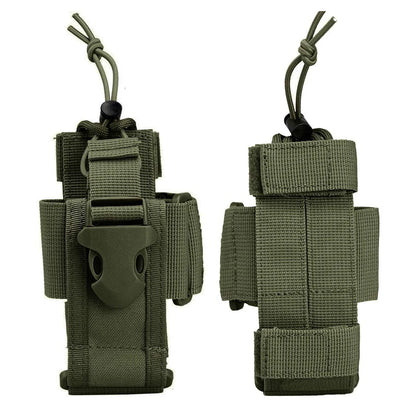 Tactical Molle Radio Holder Pouch Walkie Talkie Holster Nylon Waist Pack Belt Magazine Mag Pouch Pocket Hunting