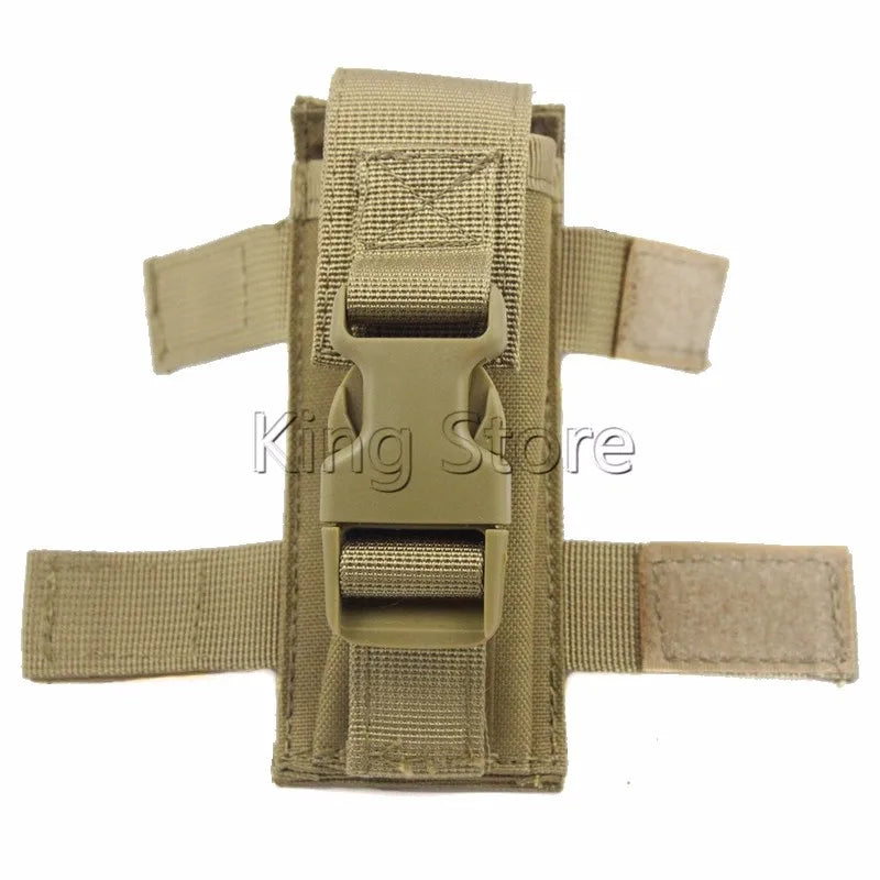 Tactical Molle Vest Flashlight Mag Magazine Knife Pouch Bag Small Tools Backpack Bag Clip Single Hunting Gun Accessories