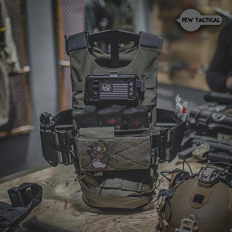 PEW TACTICAL Lv119 Overt Plate Carrier Airsoft VT01+UA31