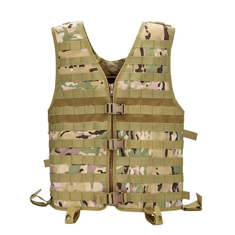 Tactical MOLLE Vest With Breathable Mesh Adjustable Outdoor Molle Modular Utility Vest For CS Wargame Hunting Accessories