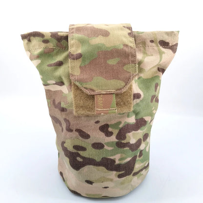 Tactical Pouch Multicam Airsoft Molle EDC Foldable Dump Magazine Bag Gear Hunting Paintball Recycling Storage Bag