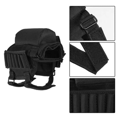 Rifle Stock Butt Bag Tactical Pouches Multifunctional Magazine Pouch for Ammo Storage Reload Suppressor Shotgun Shell Holder