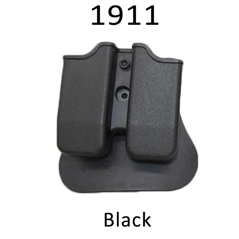 Tactical 9mm Double Magazine Pouches for Glock 17 Beretta M9 M92 Colt 1911 Hunting Universal 9mm .40 Mag Holster Mag Holster
