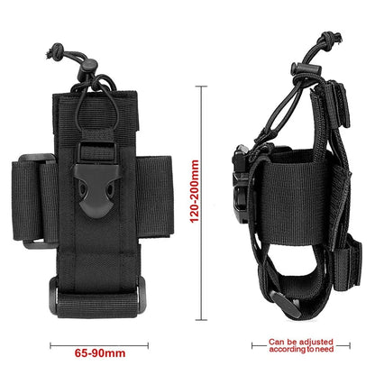 Tactical Molle Radio Holder Pouch Walkie Talkie Holster Nylon Waist Pack Belt Magazine Mag Pouch Pocket Hunting