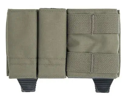 Tactical Vest 1+2 Triple Magazine Pouch 9mm+9mm+5.56 System Magazine Ammo Clip Bags Holder Pocket