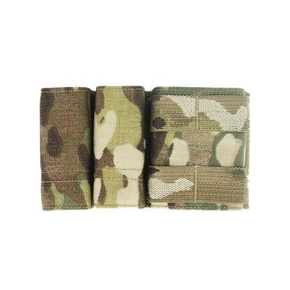Tactical Vest 1+2 Triple Magazine Pouch 9mm+9mm+5.56 System Magazine Ammo Clip Bags Holder Pocket