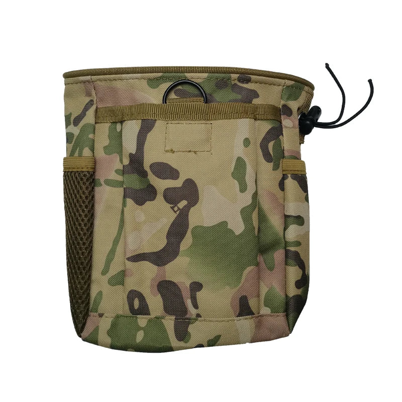 Outdoor Tactical Airsoft Molle Hunting Rifle Pouch Ammo Pouch Gun Magazine Multicam Camo Dump Drop Reloader Paintball Pouch Bag