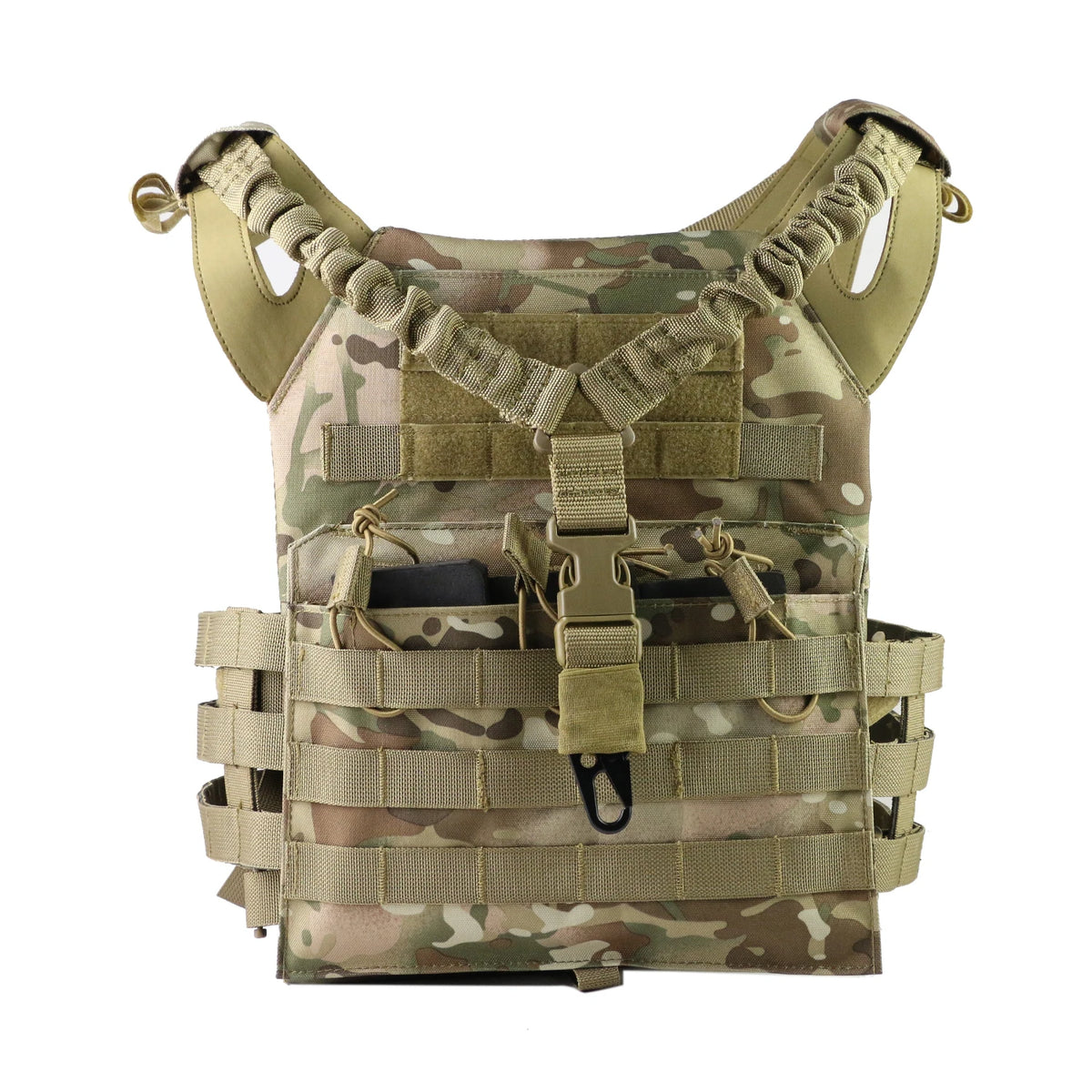 Tactical JPC Vest Lightweight Hunting Vest for Training with One Point Gun Sling