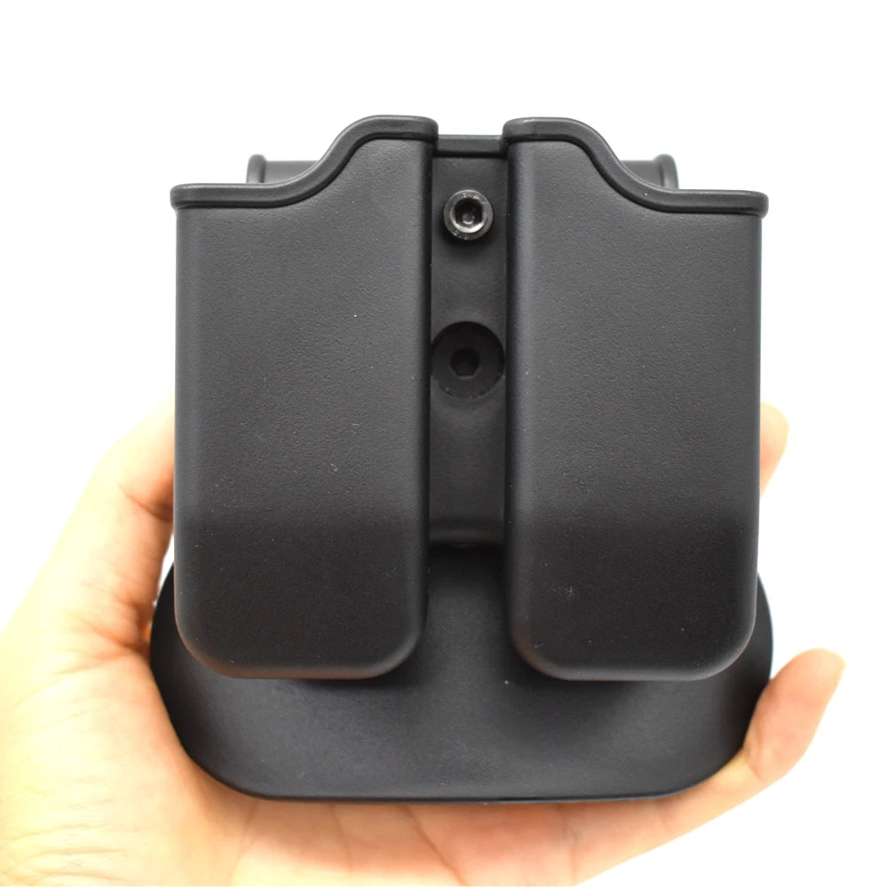 Tactical IMI Double Magazine Pouch Quick Mag Pouch Holder For GL17 M9 PX4  Hunting Gun Accessories