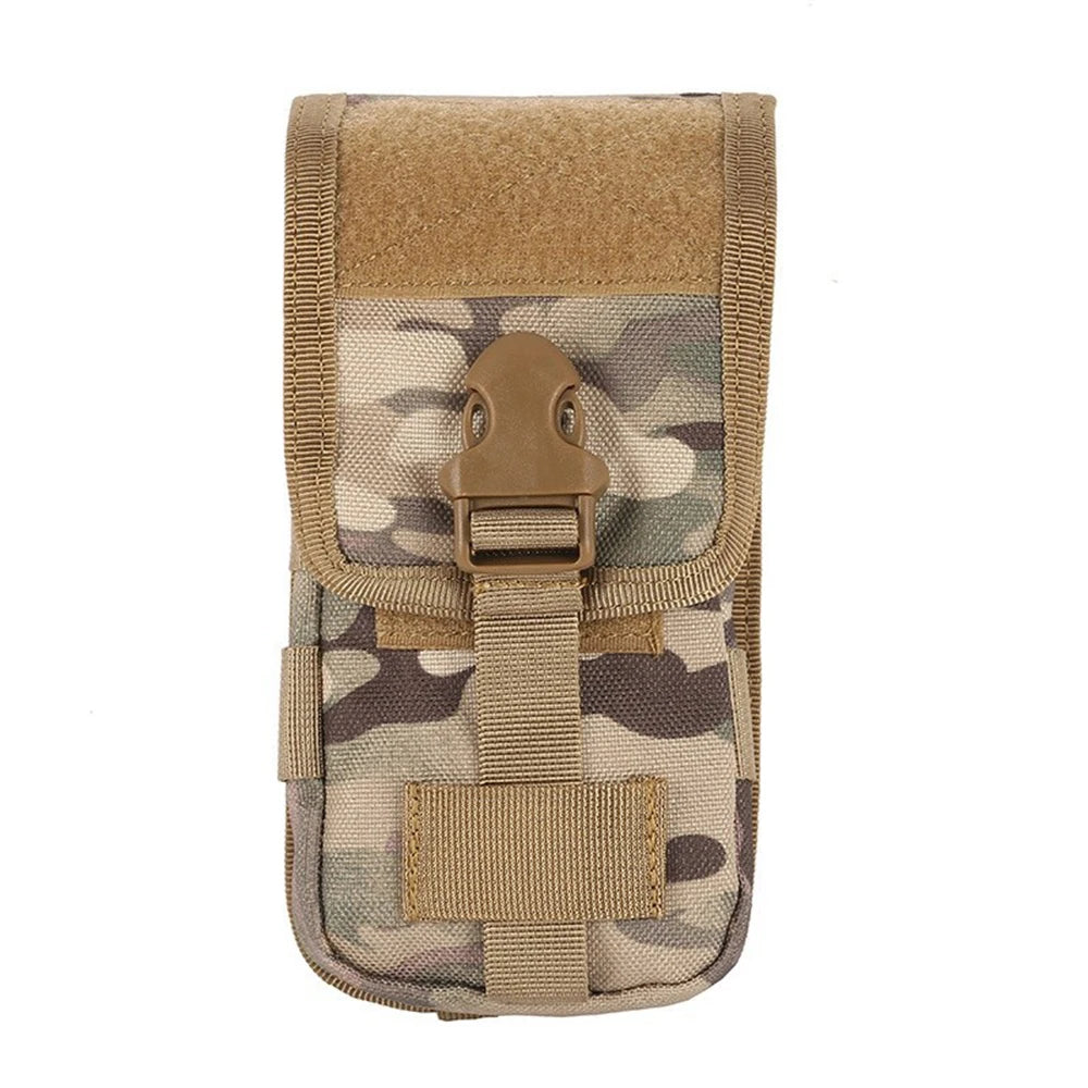 Tactical Double-layer Phone Pouch Hunting Camouflage Molle Bags Outdoor Hunting Molle Fanny Bag Waist Bag Outdoor Sport Bag