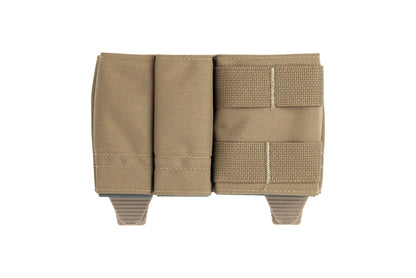 Tactical Vest 1+2 Triple Magazine Pouch 9mm+9mm+5.56 System Magazine Ammo Clip Bags Holder Pocket
