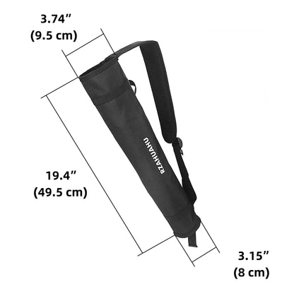Oxford Cloth Double Tube Arrow Quiver Arrow Bag Waist Hanging Archery Arrow Holder Storage Carrying Pouch Outdoor Accessories