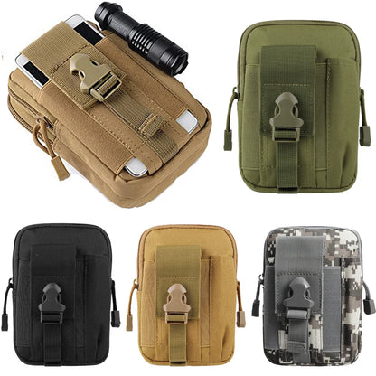 Tactical Molle Pouch Tactical Belt Waist Bag Outdoor Sport Waterproof Phone Bag Men Casual EDC Tool Pocket Hunting Fanny Pack