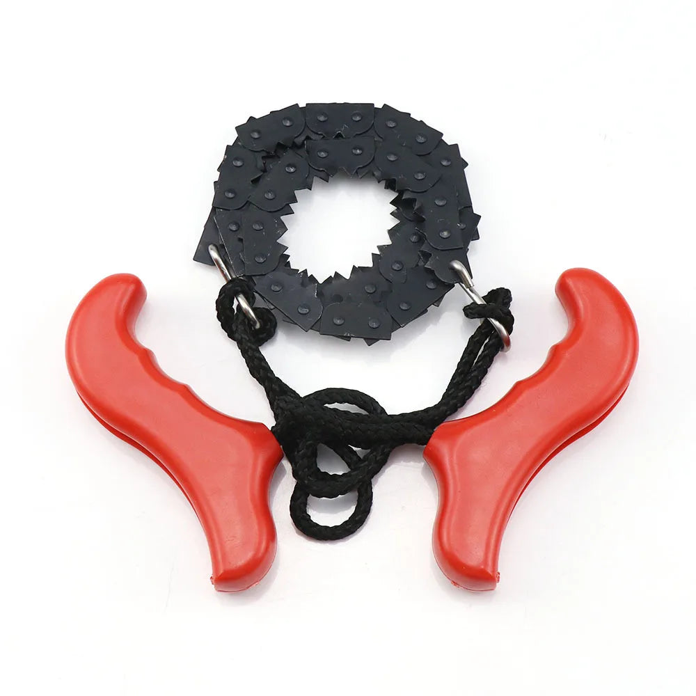 Outdoor Camping Hunting Logging Chain Saw Hand-held Wire Saw Portable Pocket Saw Camping Hand Saw Emergency Survival Tools