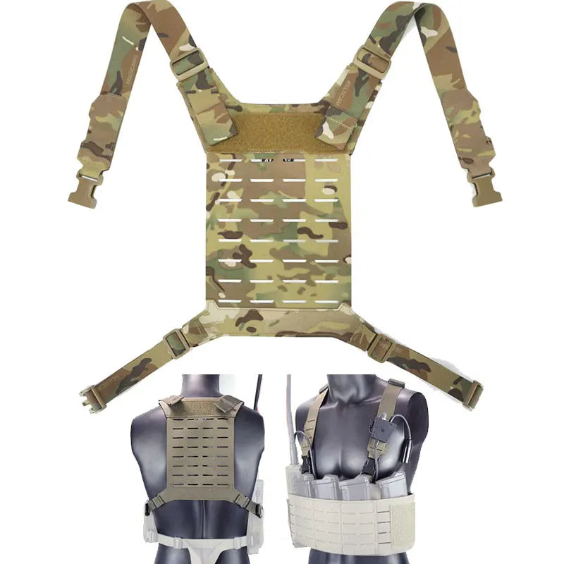 Airsoft D3 SS MK Chest Rig Tactical MOLLE Vest Chest Rig Strap Universal Vest Back Panel Equipment Accessories