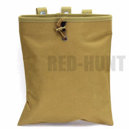 MOLLE Dump Pouch Tactical Mag Recovery Pouch Drawstring Magazine Recycling Pouch Airsoft Hunting Gear