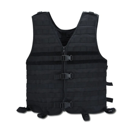 Tactical MOLLE Vest With Breathable Mesh Adjustable Outdoor Molle Modular Utility Vest For CS Wargame Hunting Accessories