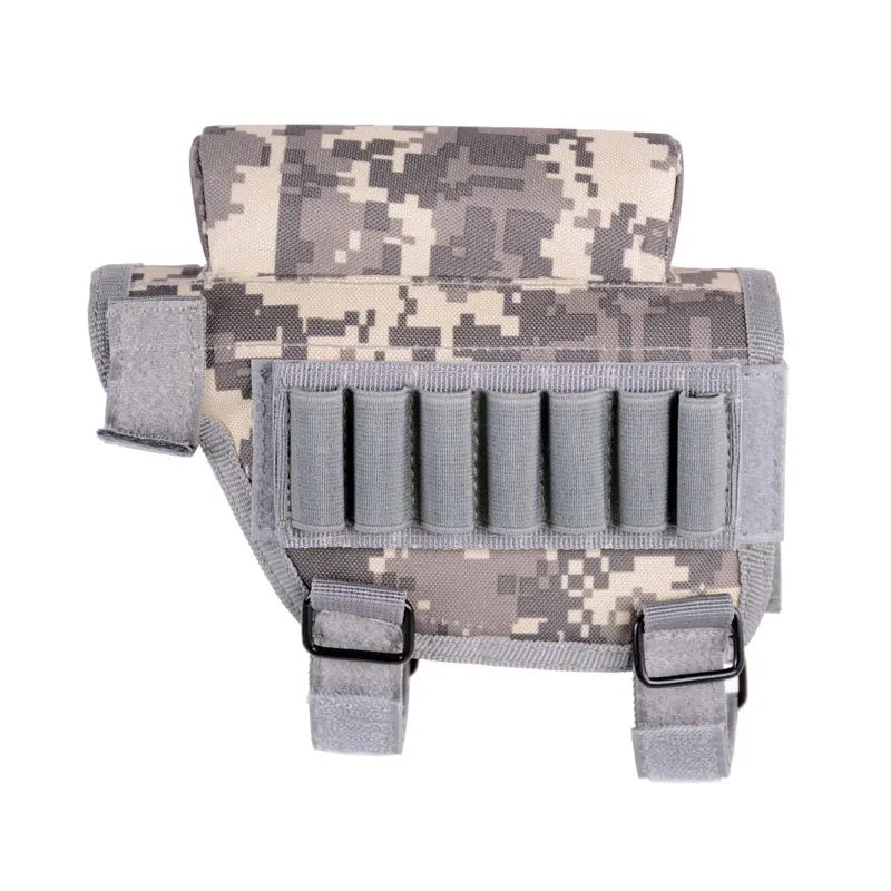 Rifle Stock Butt Bag Tactical Pouches Multifunctional Magazine Pouch for Ammo Storage Reload Suppressor Shotgun Shell Holder