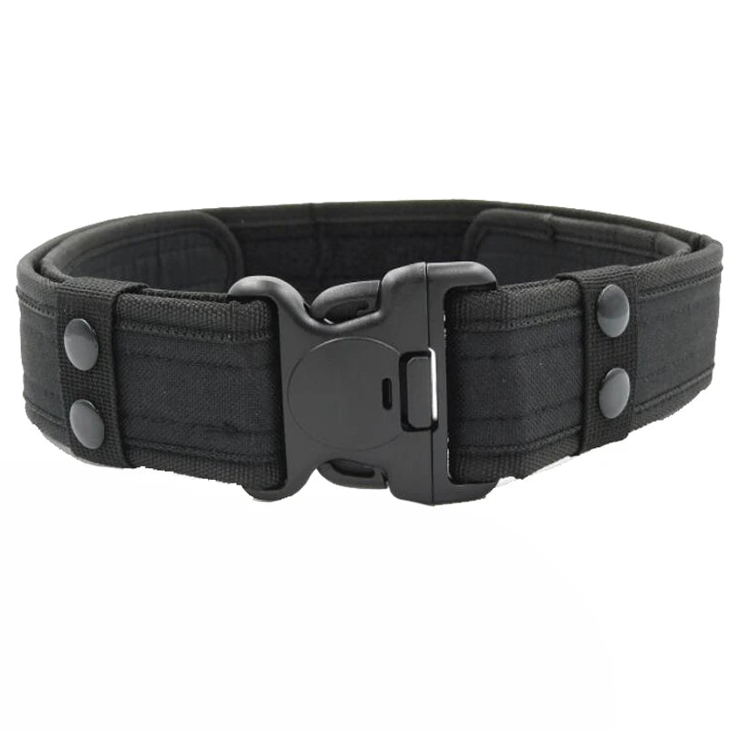 Adjustable Tactical Waistband Canvas Combat Sport Belt Outdoor Hunting Airsoft Equipment Duty Waist Support